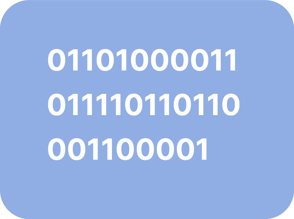 Binary code illustration